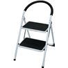ESCALERA DOMESTICA EN ACERO Y GOMA 2P. MADER - 10070