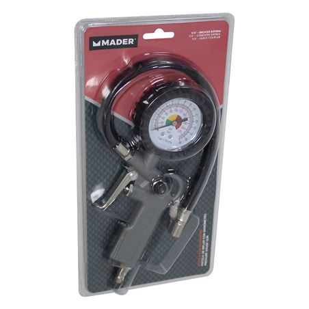 PISTOLA DE INFLADO CON MANOMETRO 1/4" MADER - 35098