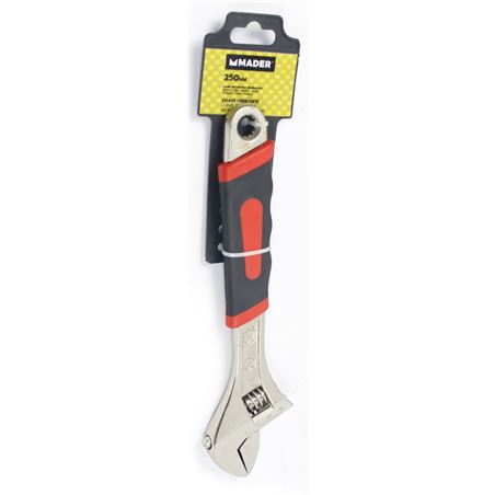 LLAVE INGLESA AJUSTABLE 10" MANGO GOMA MADER - 61191
