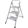 ESCALERA DOMESTICA ACERO 3 PELDAÑOS MADER - 10041