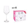 SET 6 COPAS VINO/AGUA 395CC FAME HI - 22186S