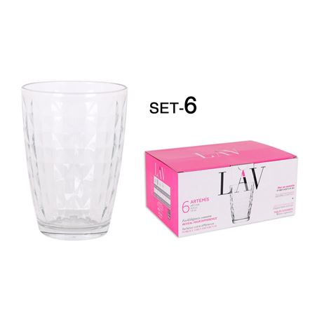 SET 6 VASOS CRISTAL 415CC NEW ARTEMIS - 10882S