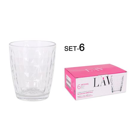 SET 6 VASOS CRISTAL 340CC NEW ARTEMIS - 10880S