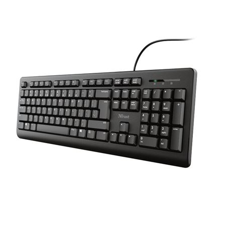 TECLADO TRUST TK-150 TAMAÑO COMPACTO RESISTENTE VERTIDOS - 23982