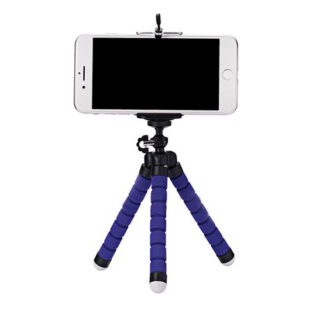 MINI TRÍPODE FLEXIBLE SMARTPHONE AZUL - 54495-1