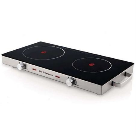 PLACA VITROCERAMICA DOBLE ORBEGOZO PCE 6000 - Ø205MM 1800W Y 170MM 1000W - 17430