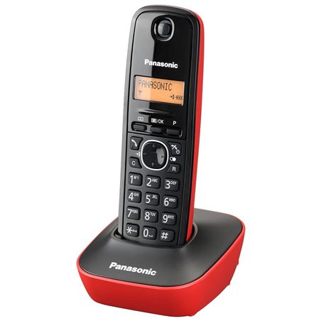 TELÉFONO INALÁMBRICO DECT PANASONIC KX-TG1611 ROJO - KX-TG1611GR