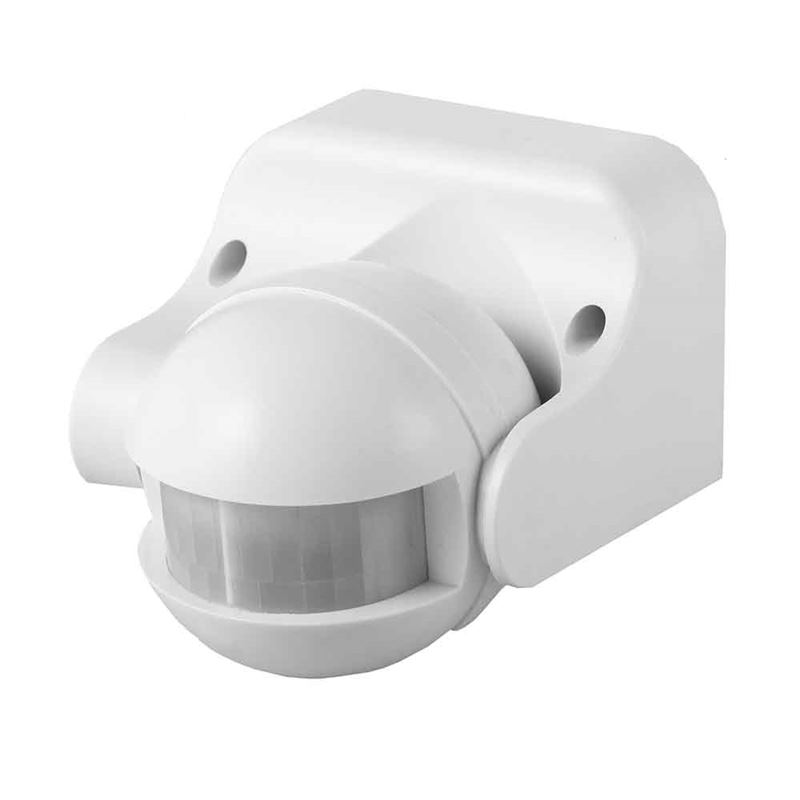 DETECTOR DE MOVIMIENTO CON REGULADOR NOCHE/DIA 180º IP44 BLANCO EDM - 73115