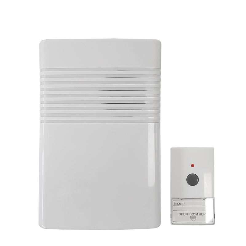 TIMBRE SIN HILOS PULSADOR Y RECEPTOR A PILAS (ALCANCE 50 METROS) - 49303