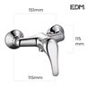 MONOMANDO EMPOTRADO DE BAÑERA CON ACCESORIOS EDM - 01163_1