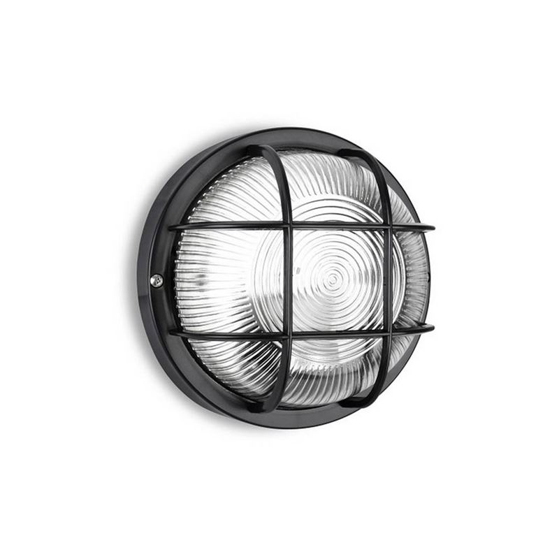 APLIQUE IP54 REDONDO NEGRO E27 40W MODELO TARRAGONA - 34353