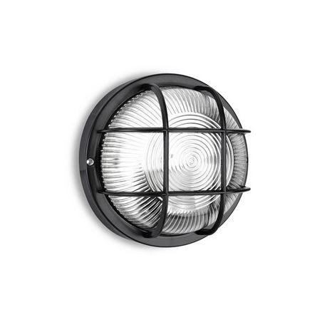 APLIQUE IP54 REDONDO NEGRO E27 40W MODELO TARRAGONA - 34353