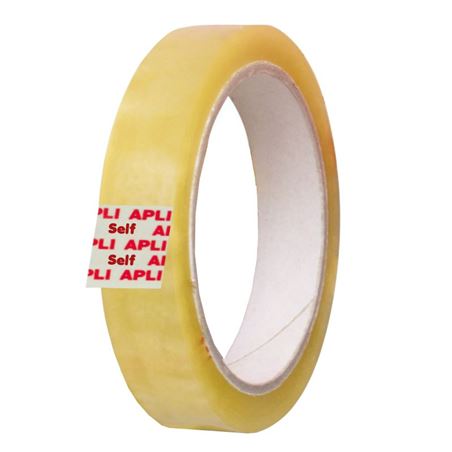 CINTA ADHESIVA TRANSPARENTE - 19MM X 66M - APLI - 11266