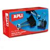 CAJA 12 PINZAS SUJETAPAPELES ABATIBLES - 32 MM - COLOR NEGRO - APLI - 11950