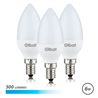 PACK 3 BOMBILLAS LED C37 | 6W | 500LM | E14 | LUZ FRIA | ELBAT - EB0458
