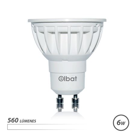 BOMBILLA LED GU10 | 6W | 560LM | LUZ BLANCA | ELBAT - EB0464