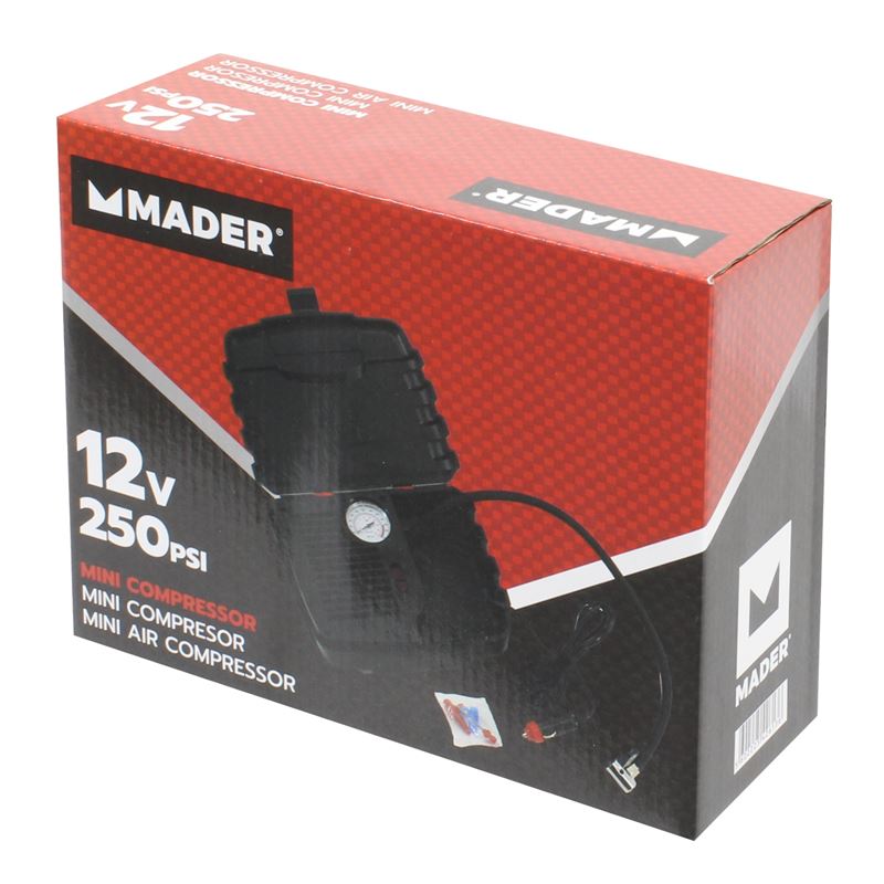 MINI COMPRESOR AIRE 250PSI, 12V MADER - 42613-1