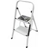 ESCALERA DOMESTICA ACERO 2 PELDAÑOS MADER - 10040
