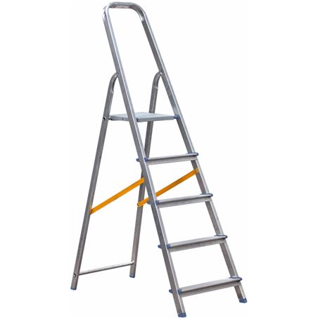 ESCALERA ALUMINIO 5 PELDAÑOS MADER - 10065