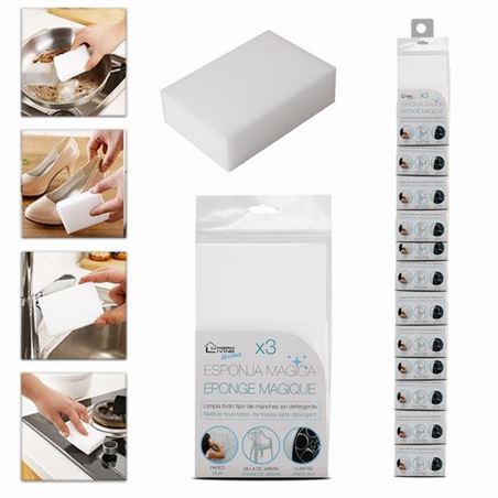 PACK 3 ESPONJAS LIMPIEZA MAGICA URBAN LIVING - 227459
