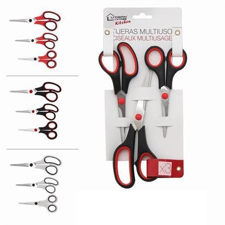 PACK 3 TIJERAS MULTIUSOS URBAN LIVING - 225504