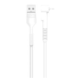 CABLE NB100 ANTI ROTURA ACODADO LIGHTNING A USB BLANCO 1 METRO XO - XONB100WH