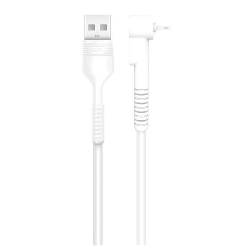 CABLE NB100 ANTI ROTURA ACODADO LIGHTNING A USB BLANCO 1 METRO XO - XONB100WH