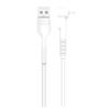 CABLE NB100 ANTI ROTURA ACODADO LIGHTNING A USB BLANCO 1 METRO XO - XONB100WH