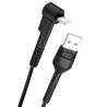 CABLE NB100 ANTI ROTURA ACODADO LIGHTNING A USB BLANCO 1 METRO XO - XONB100LG