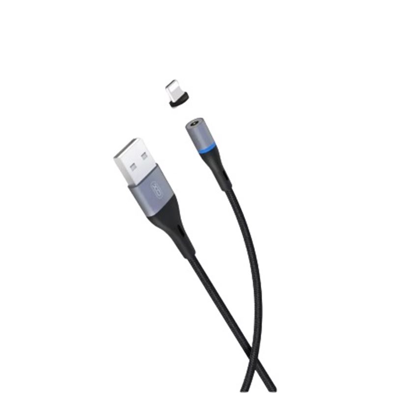 CABLE NB125 MAGNETICO LIGHTNING ALUMINIO | 1METRO | 2A | LED XO - XONB125LG