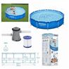 PISCINA + BOMBA FILTRO 366CM DIÁMETRO X H76CM BESTWAY - 56681