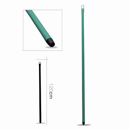 PALO METALICO PARA ESCOBA 120CM VERDE - 77109