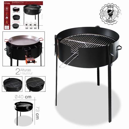 BARBACOA CARBON MODELO MEDITERRANEO 40XH73CM - 13568