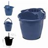 CUBO REDONDO CON ESCURRIDOR 12 LITROS AZUL - 77121