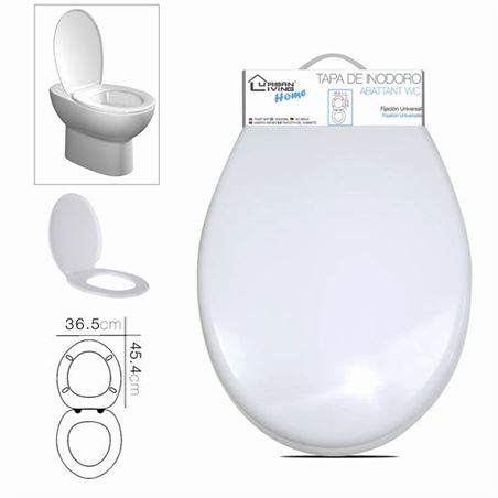 TAPA INODORO BLANCA 45X26CM URBAN LIVING - 229372