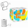 PACK 12 ROLLOS PAPEL HIGIENICO DOBLE CAPA RENOVA - 67128
