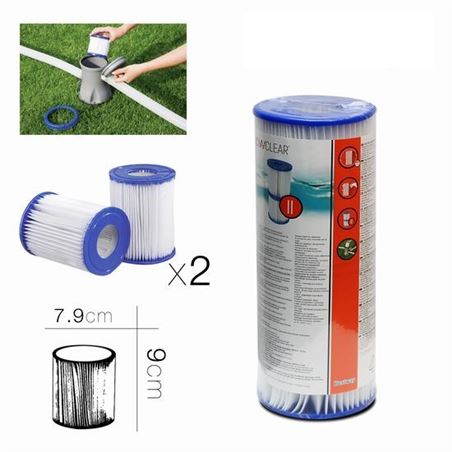 REPUESTO DE FILTRO PARA PISCINA X2 TIPO I BESTWAY - 58093