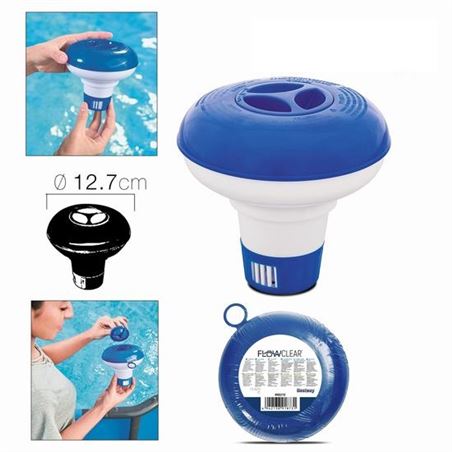 DISPENSADOR DE CLORO FLOTANTE DIÁMETRO 12.7CM BESTWAY - 58210