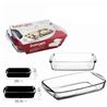 PACK 2 BANDEJAS HORNO RECTANGULAR CRISTAL BORCAM PASABAHCE - 24181