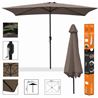 SOMBRILLA JARDIN 3X2 METROS MARRON - 24437