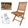 SILLA DE MADERA PLEGABLE URBAN LIVING - 16559