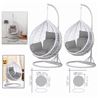 SET 2 BALANCINES MIMBRE BLANCO 105CM - 10680