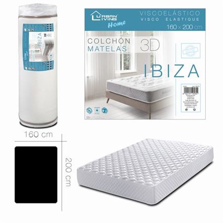 COLCHON VISCOELASTICO IBIZA 160X200 URBAN LIVING - 10530