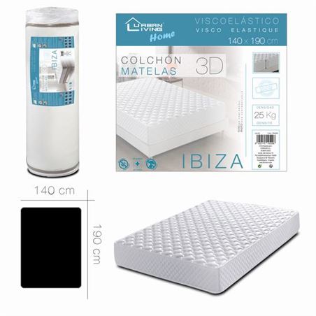 COLCHON VISCOELASTICO IBIZA 140X190 URBAN LIVING - 10529