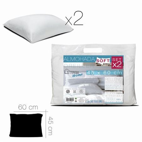 SET 2 ALMOHADAS SOFT 45X60CM URBAN LIVING - 24082
