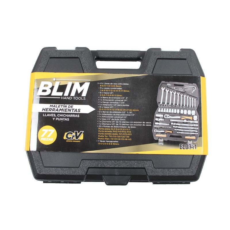 MALETIN HERRAMIENTAS C.V. 77 PCS 1/2 Y 1/4" BLIM - BL0341_02