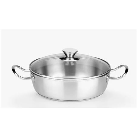 RUSTIDERA CON TAPA CRISTAL 1.5 LITROS 26CM CHEF MONIX - M460536-1