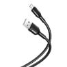CABLE NB212 SILICONA USB - MICRO USB | 2.1A | 1 MTR | NEGRO XO - XONB212MCBK