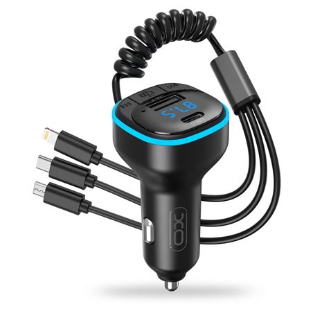 TRANSMISOR FM BCC07 BLUETOOTH + USB + TIPO C XO - XOBCC07