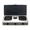 COCINA GAS INOX 3 FUEGOS SERIE STRONG + TAPA MUVIP - MV0453